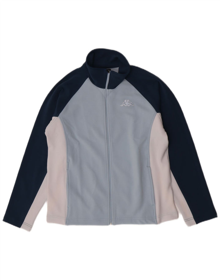 Jaqueta feminina Kappa UK 16 grande colorblock azul poliéster
