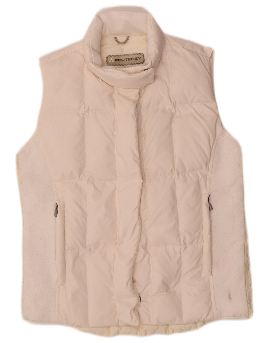 Colete acolchoado feminino PEUTEREY EU 42 grande nylon branco
