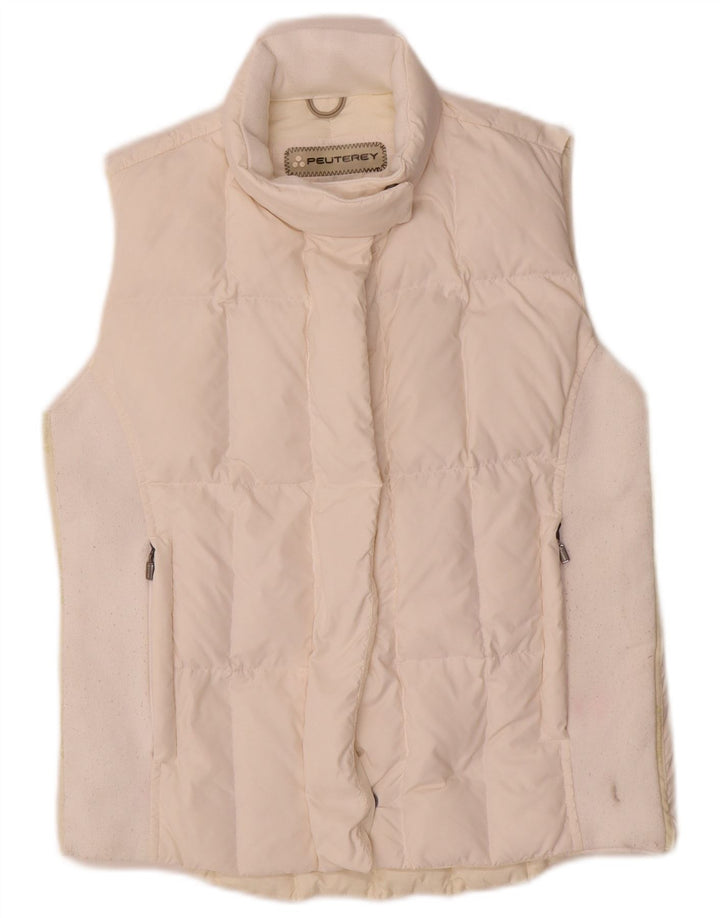 Colete acolchoado feminino PEUTEREY EU 42 grande nylon branco