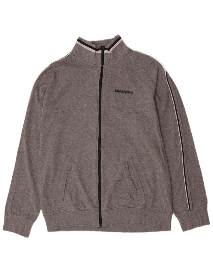 Diadora Mens Tracksuit Top Jacket XL Cinza
