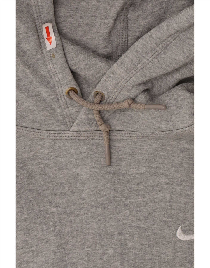 Jumper com capuz masculino Nike grande algodão manchado cinza