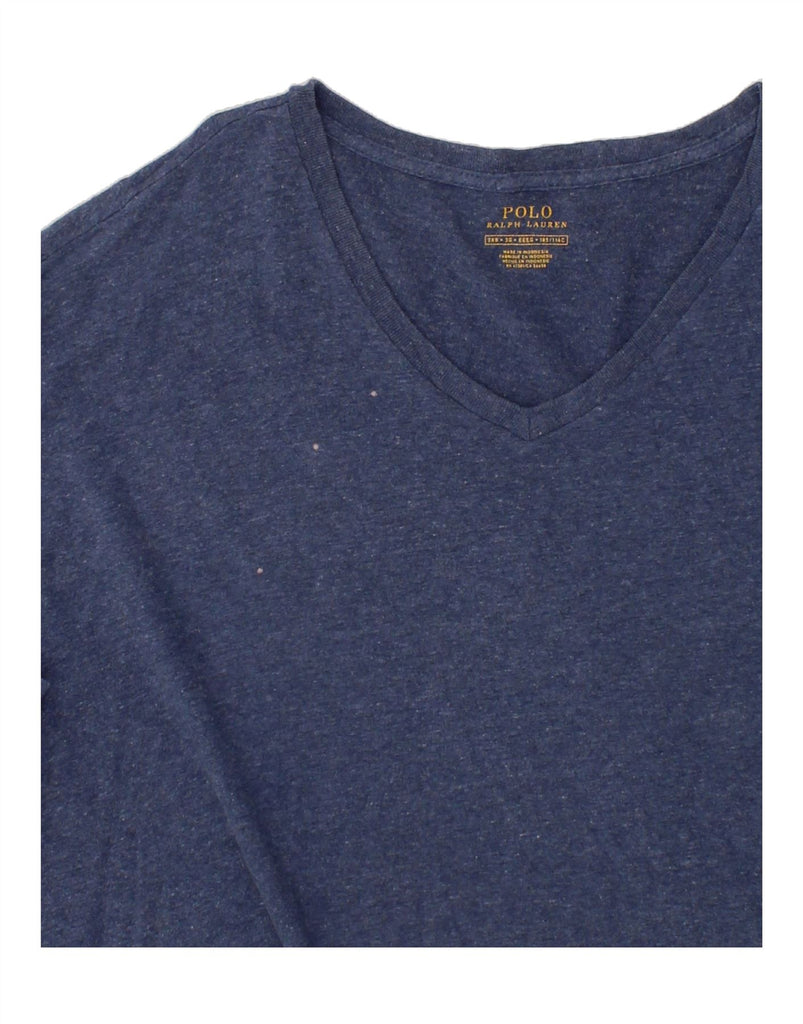 RALPH LAUREN Mens Regular Fit T-Shirt 3XL Blue Cotton Logo Vintage Ralph Lauren and Second-Hand Ralph Lauren from Messina Hembry 