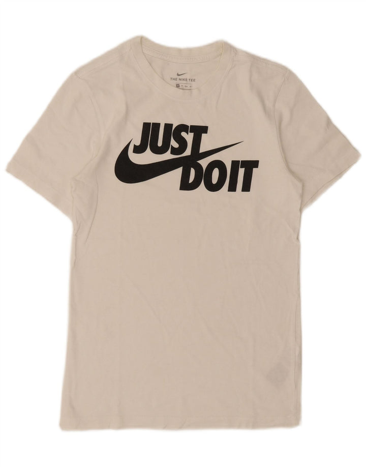 Camiseta Nike masculina gráfica Top XS algodão branco