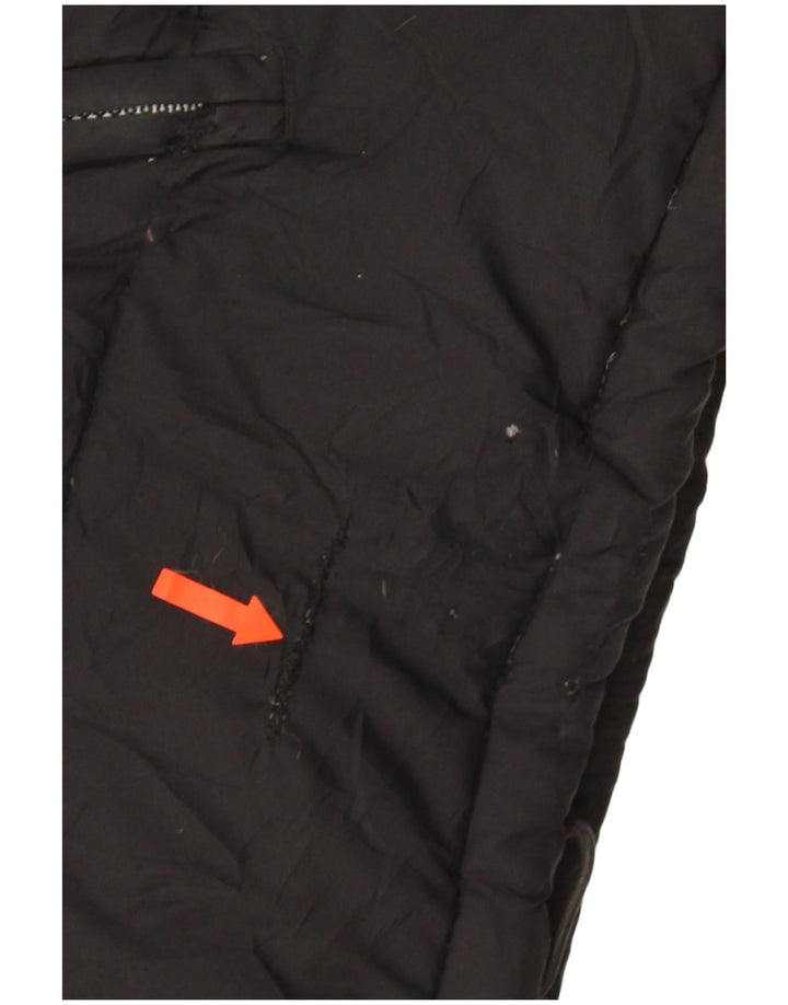 Jaqueta acolchoada masculina Fila UK 40 grande poliéster colorblock preto