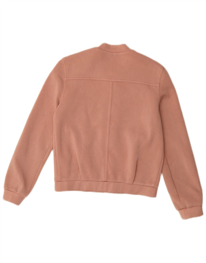 Jaqueta bomber feminina Topshop UK 8 poliéster rosa pequeno