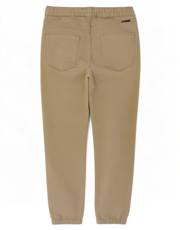 Zara Mens Joggers Chino Calças EU 40 Médio W31 L27 Algodão Cáqui