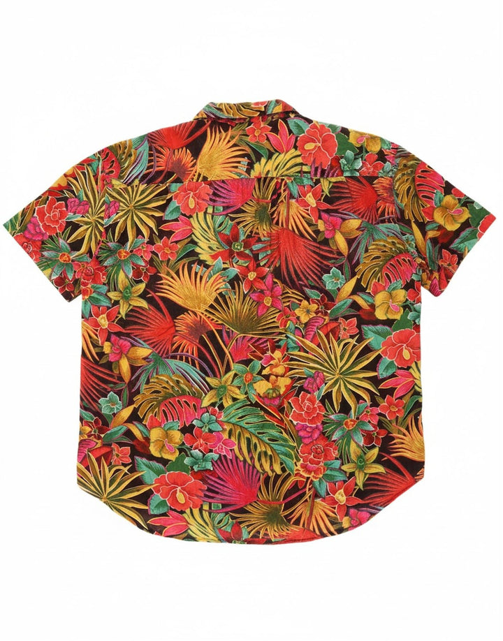 Vestido camisa feminino oversized GITANO EU 42 grande multicolorido tropical
