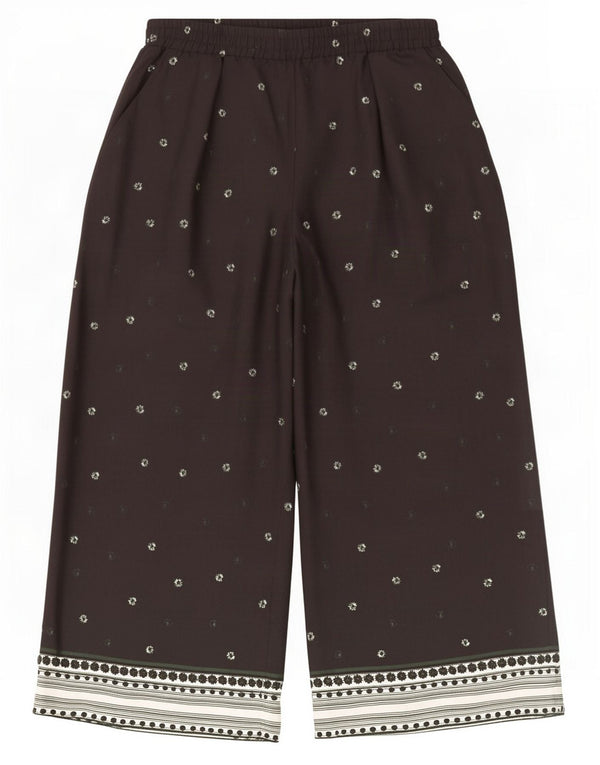 Calças cortadas femininas Marks & Spencer UK 12 médio W30 L25 pretas
