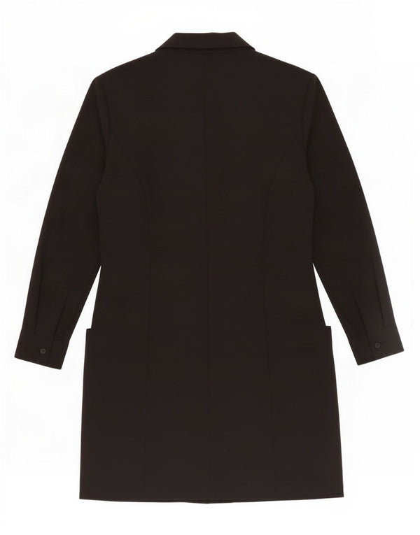 Casaco feminino Zara com peito duplo UK 12 médio preto