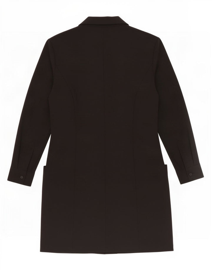 Casaco feminino Zara com peito duplo UK 12 médio preto