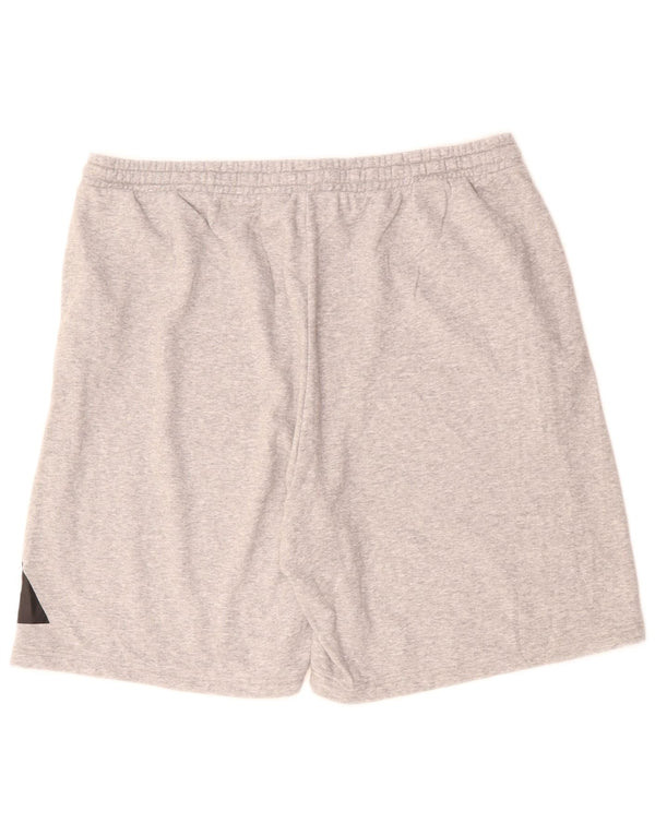 Shorts esportivos gráficos masculinos Adidas 2XL algodão manchado cinza