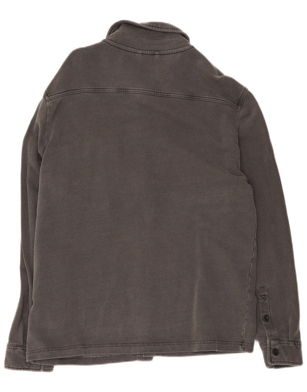 Camisa masculina Marks & Spencer grande algodão cinza