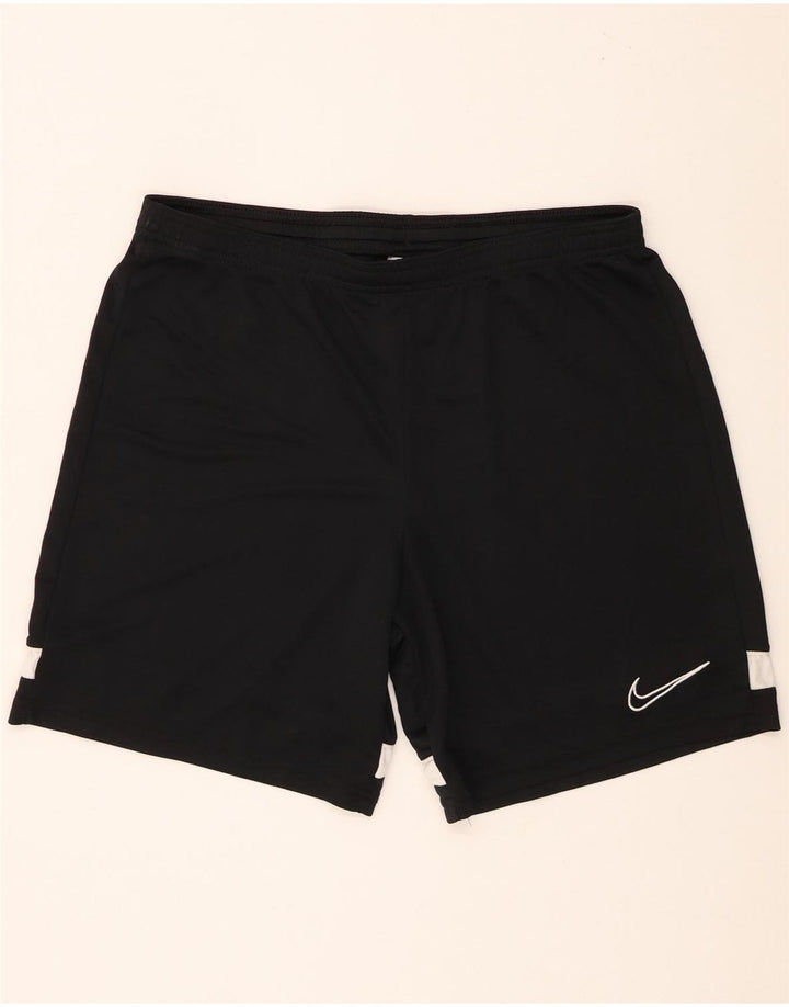 Shorts esportivos masculinos Nike Dri Fit grande poliéster colorblock preto