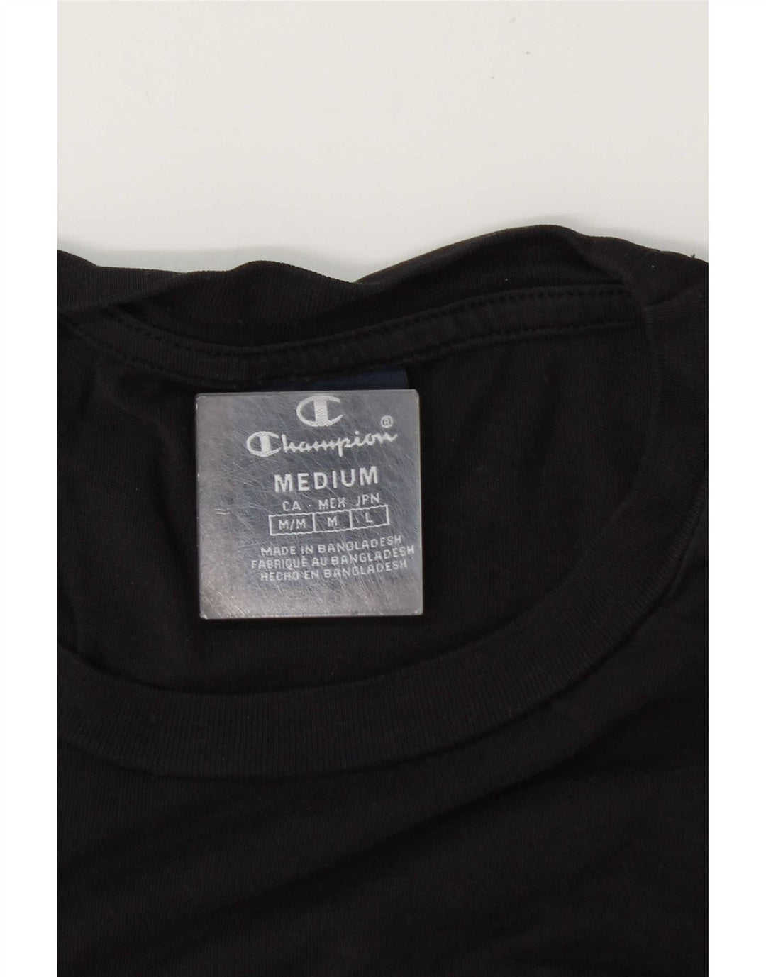 Camiseta gráfica masculina Champion Top Médio Azul Marinho