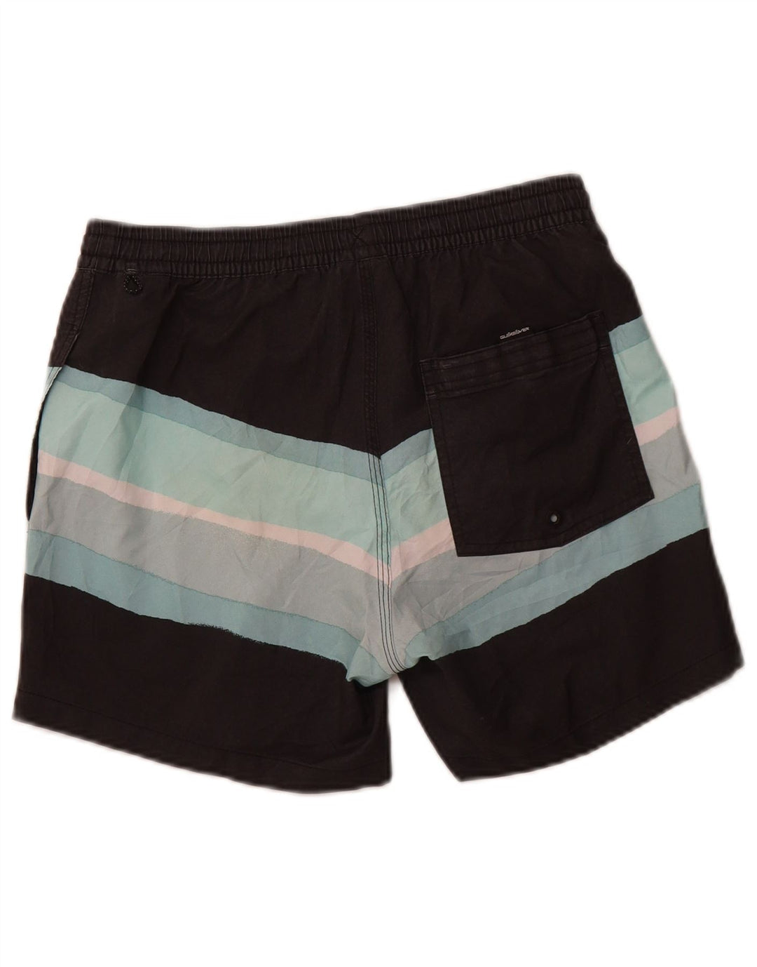 Shorts de natação masculino QUIKSILVER pequeno cinza colorblock poliéster