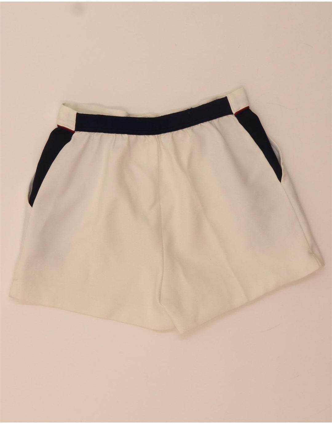Aquarium Mens Chino Shorts W28 Médio Branco Colourblock