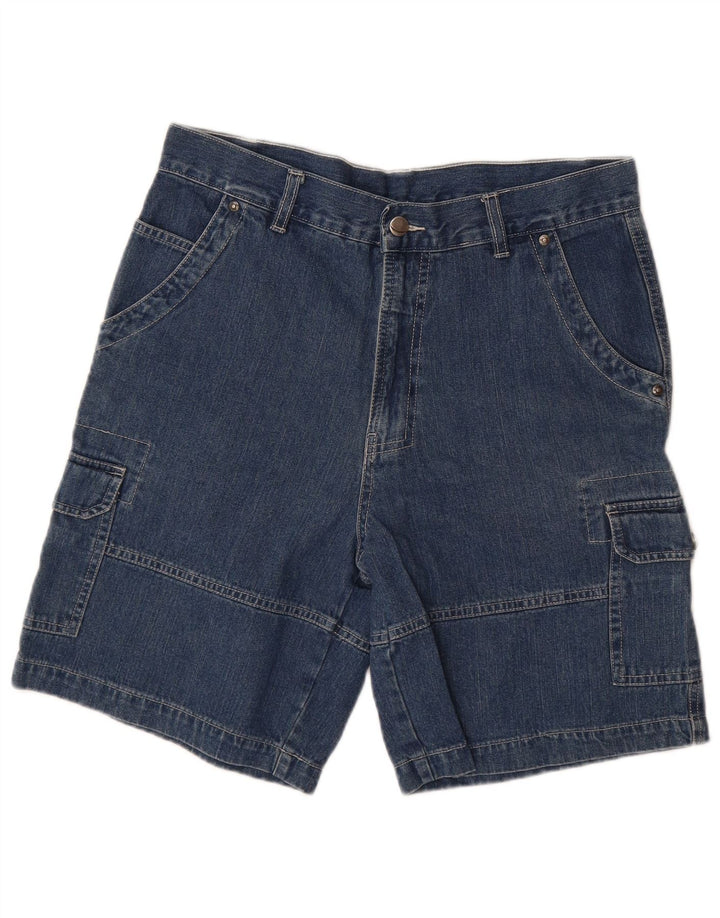 Shorts jeans cargo masculino REWARD IT 48 médio W32 azul marinho