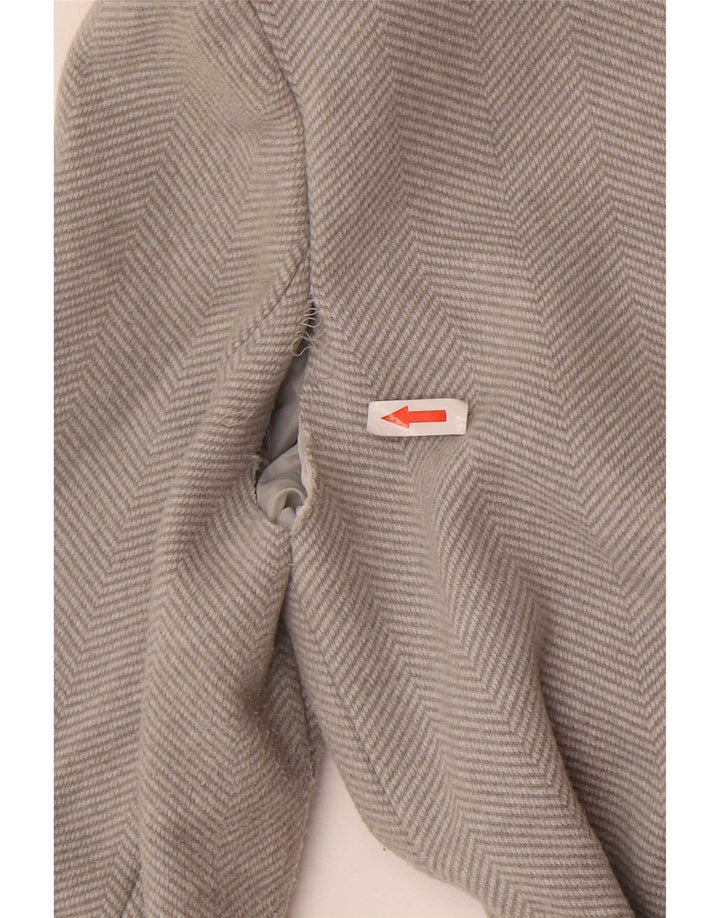Sobretudo feminino Marks & Spencer UK 8 pequeno poliéster cinza