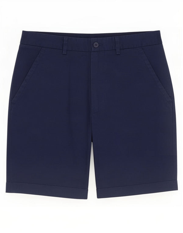 Zara Mens Chino Shorts EU 36 XS W29 Azul Marinho Algodão