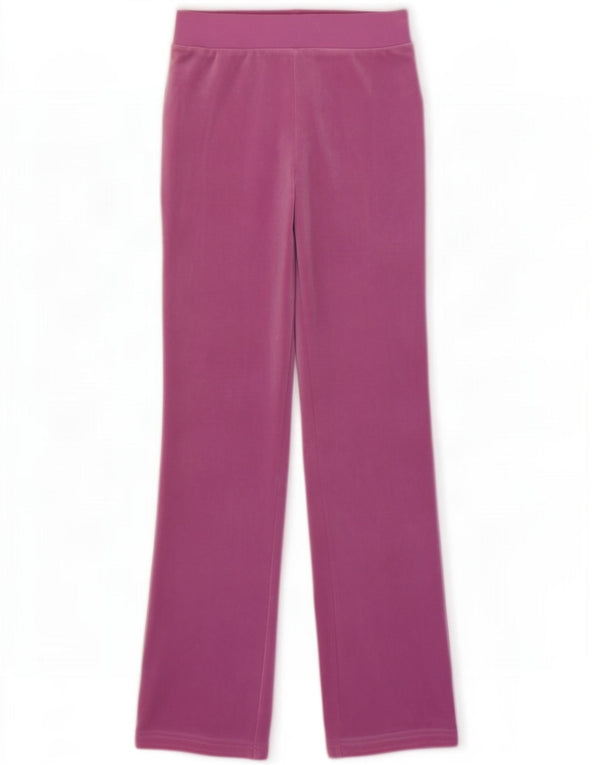 Juicy Couture Calça esportiva feminina de veludo gráfico UK 4 XS rosa
