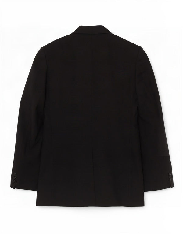 Jaqueta blazer masculina de 3 botões Marks & Spencer Reino Unido 38 lã preta média
