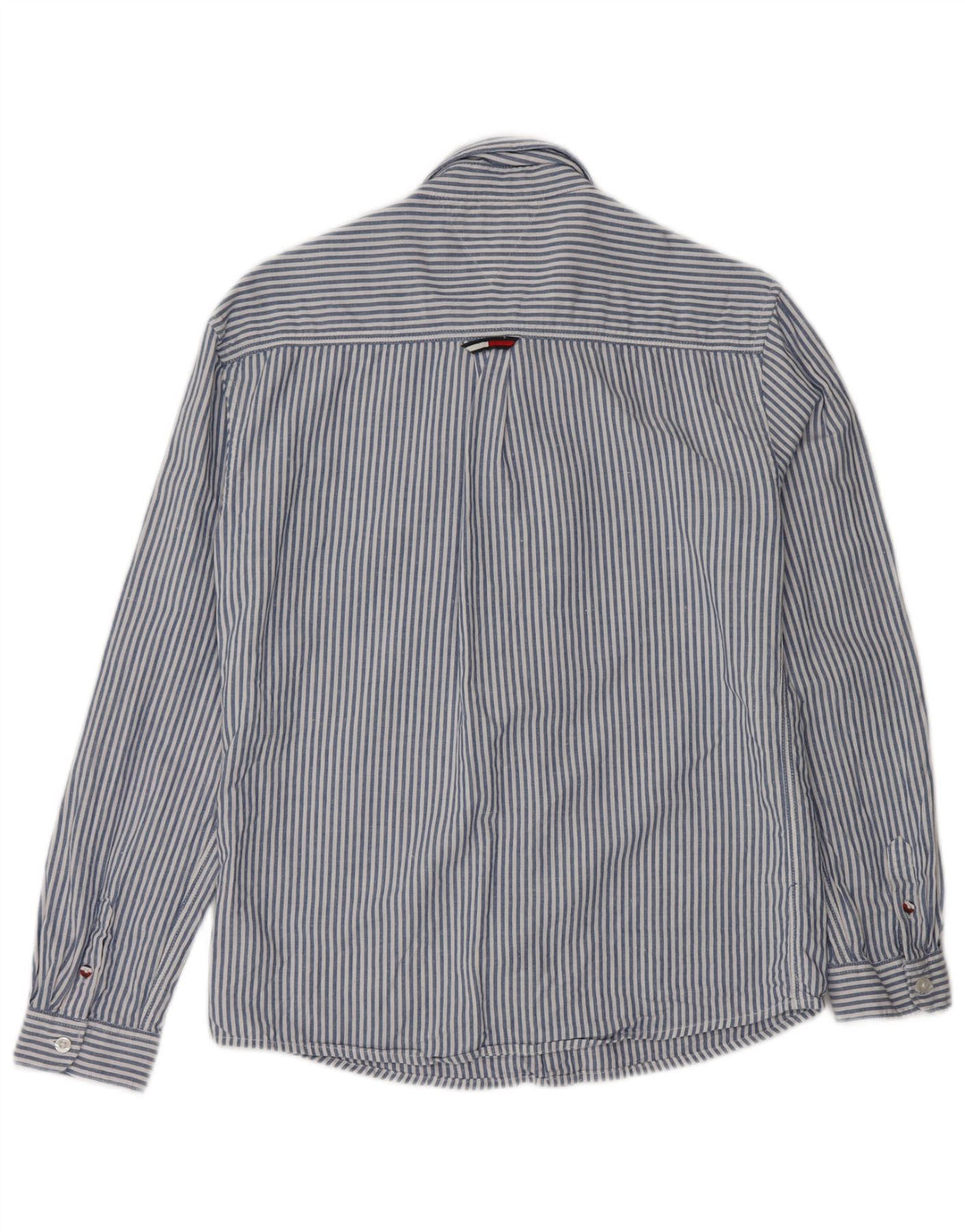 Camisa masculina TOMMY HILFIGER 13-14 anos algodão listrado azul