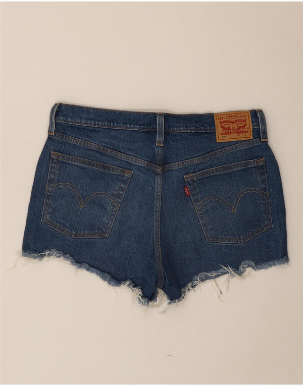 Shorts jeans feminino 501 da Levi's W29 algodão azul médio