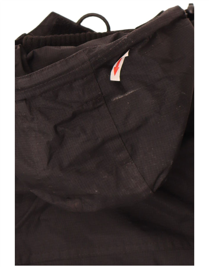 Jaqueta de chuva com capuz feminina Superdry UK 12 médio preto nylon