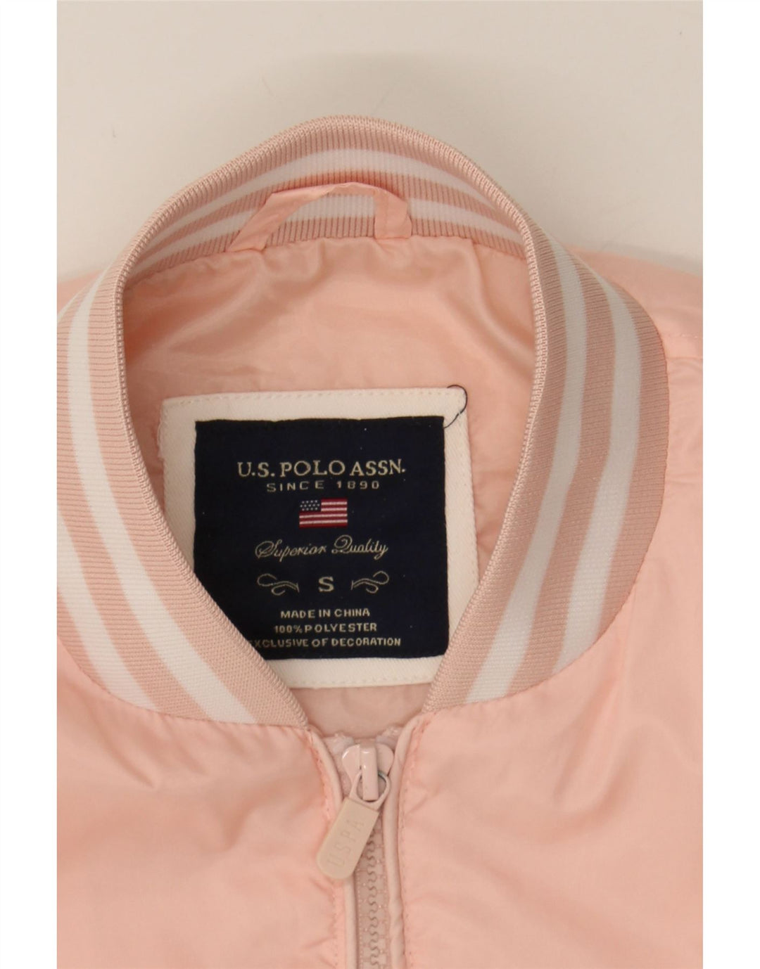 Jaqueta bomber feminina US POLO ASSN UK 10 poliéster rosa pequeno