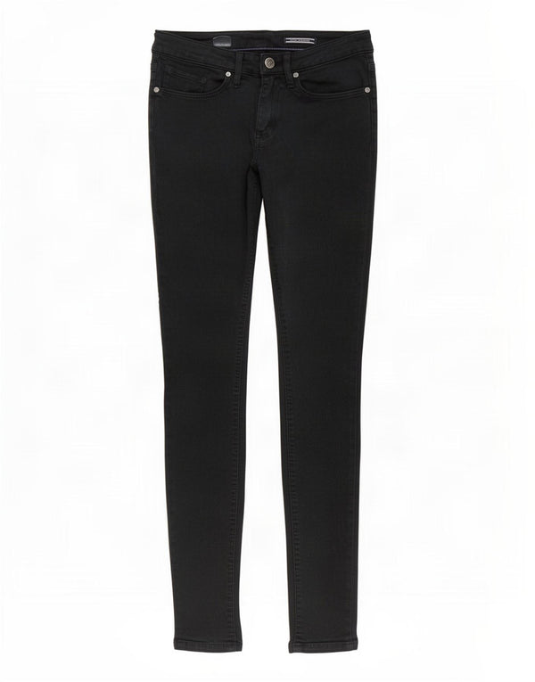 Calça casual skinny feminina Tommy Hilfiger W28 L29 algodão azul marinho