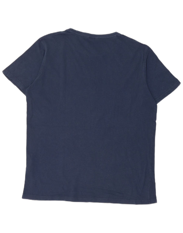 Camiseta gráfica masculina Carrera Top XL algodão azul marinho