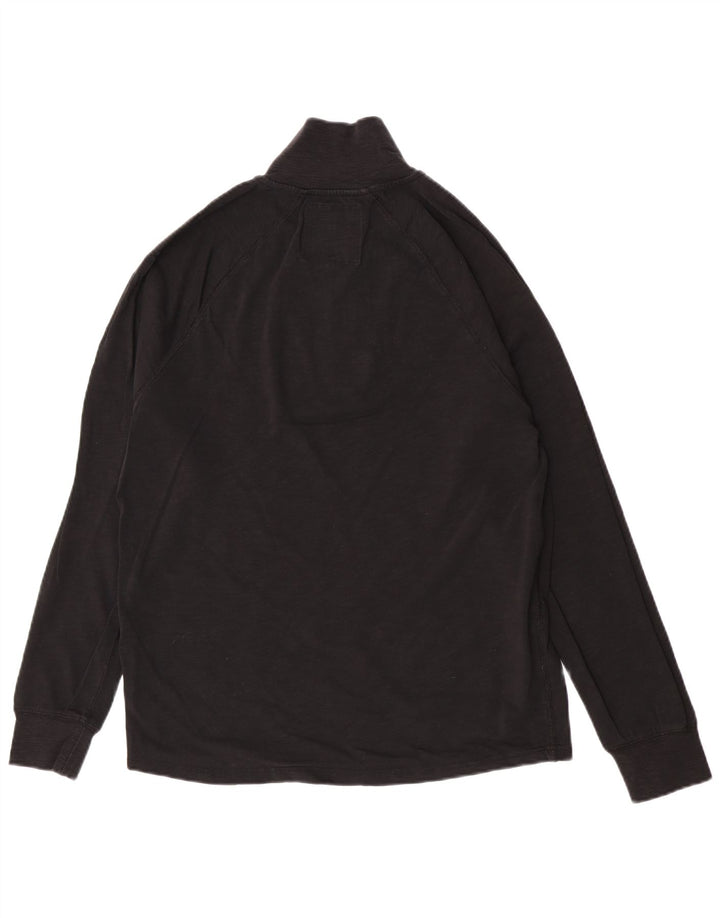 Top masculino G-Star com zíper e manga comprida grande preto