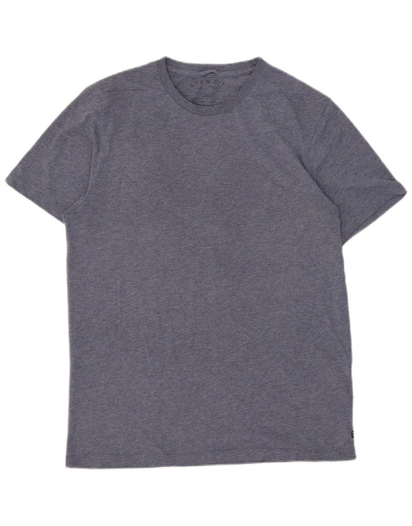 Camiseta masculina vintage grande algodão azul