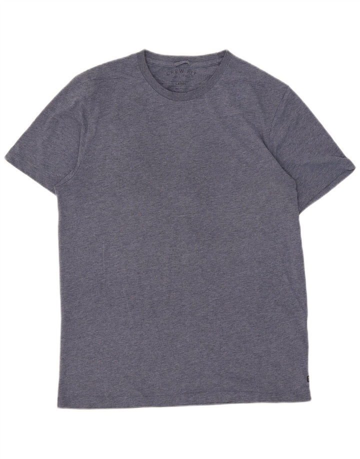 Camiseta masculina vintage grande algodão azul