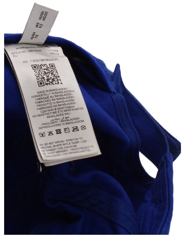 Boné de beisebol gráfico Puma Boys tamanho único algodão azul