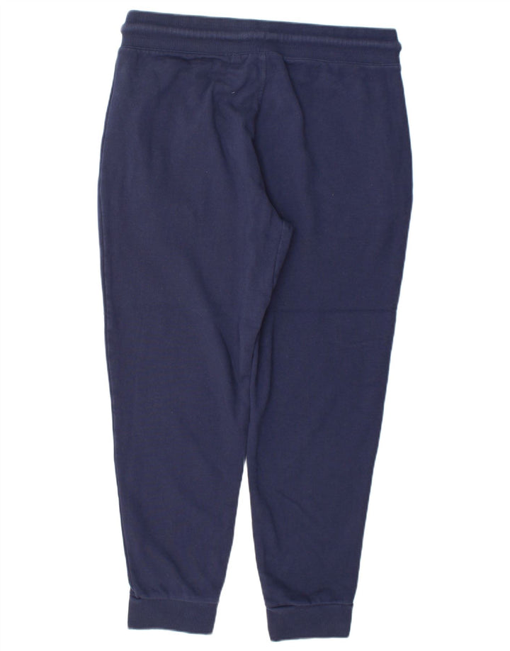 Superdry Mens Calças de treino Joggers médio algodão azul marinho