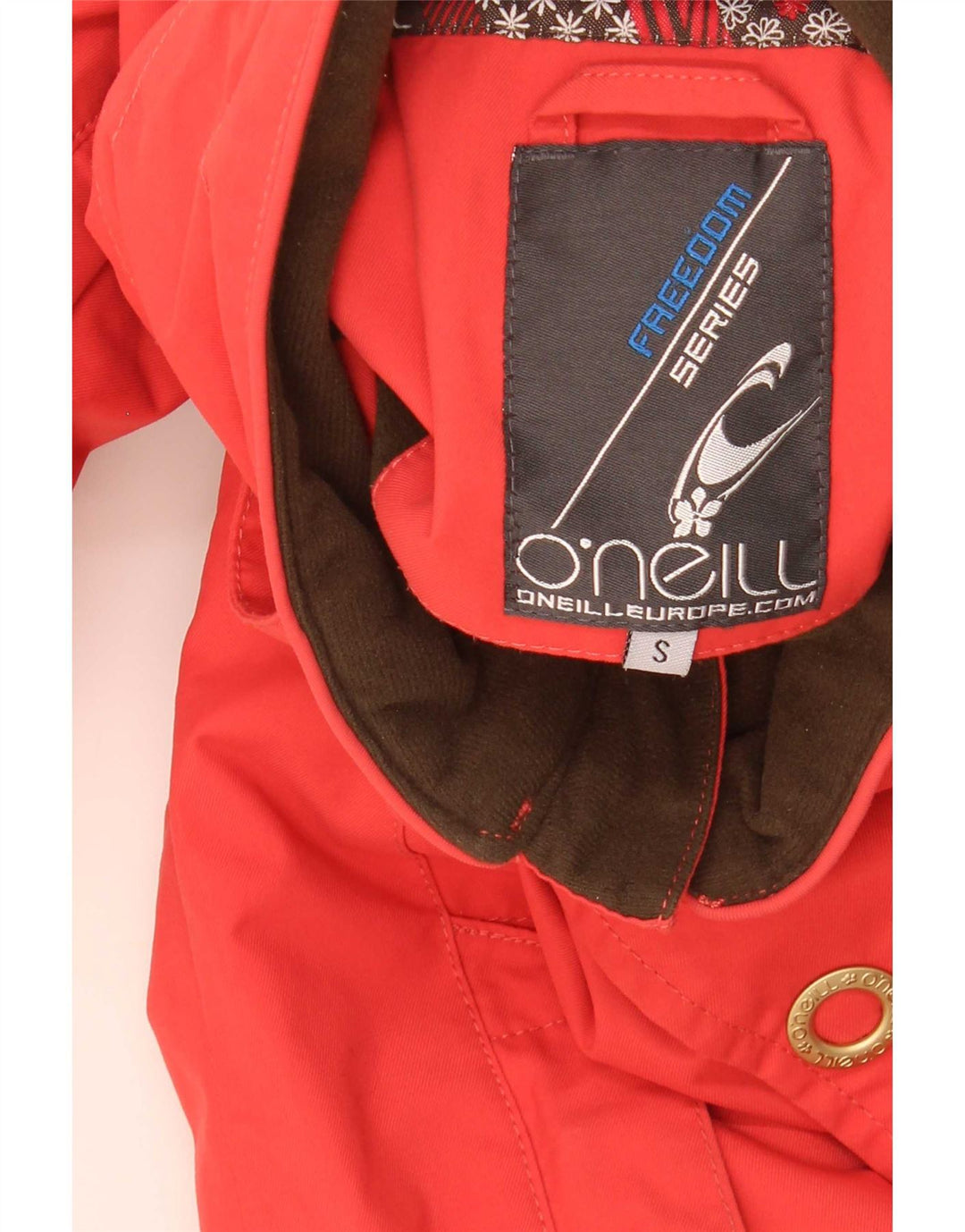 Jaqueta corta-vento feminina O'Neill Reino Unido 10 pequeno nylon vermelho