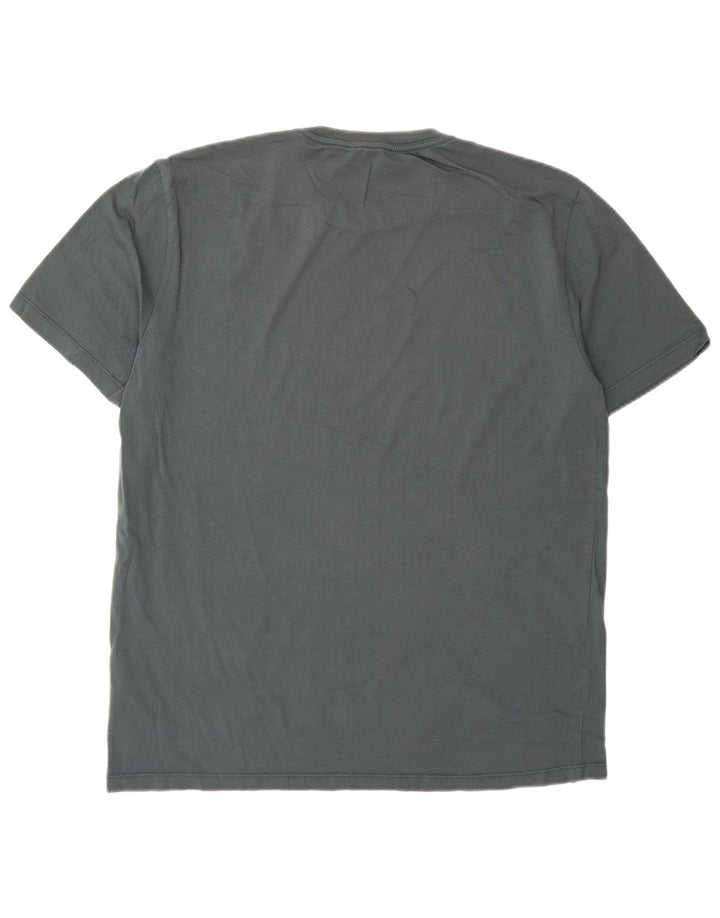 Camiseta masculina Reiss Top grande algodão azul