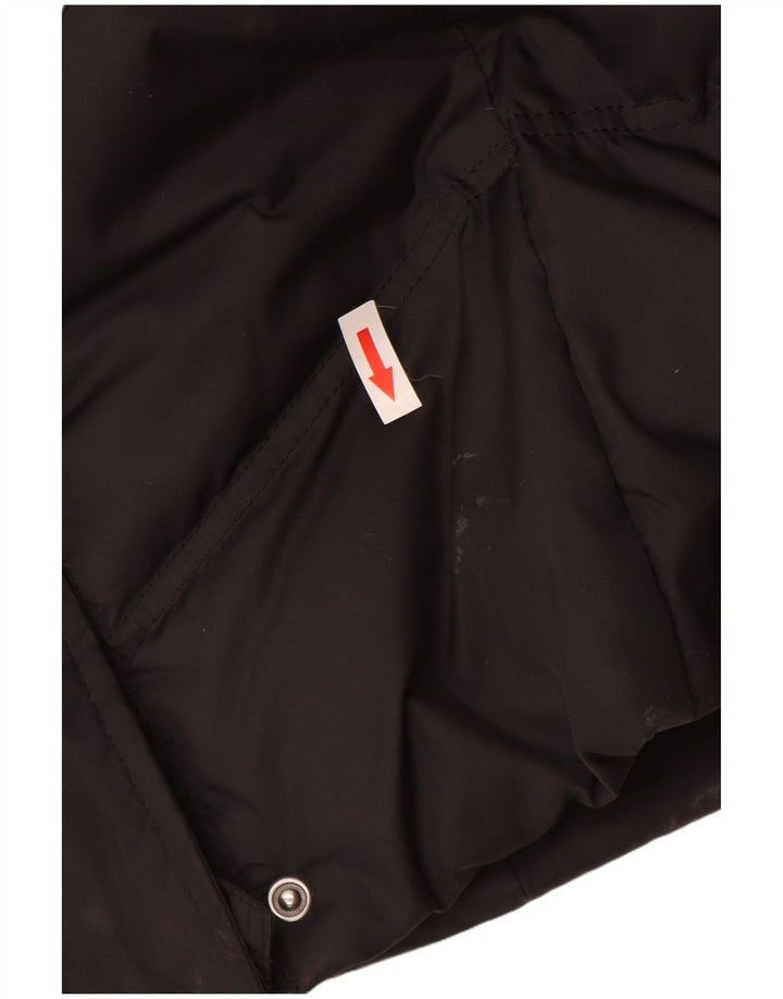 Casaco acolchoado com capuz feminino Esprit UK 12 poliéster preto médio
