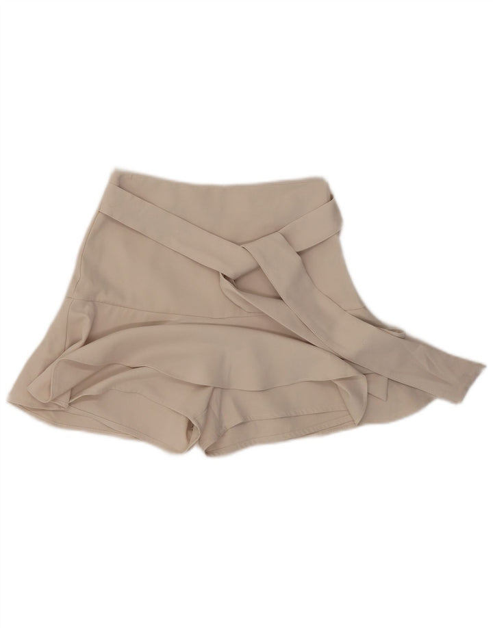 Zara Womens Skort UK 4 XS Poliéster Bege