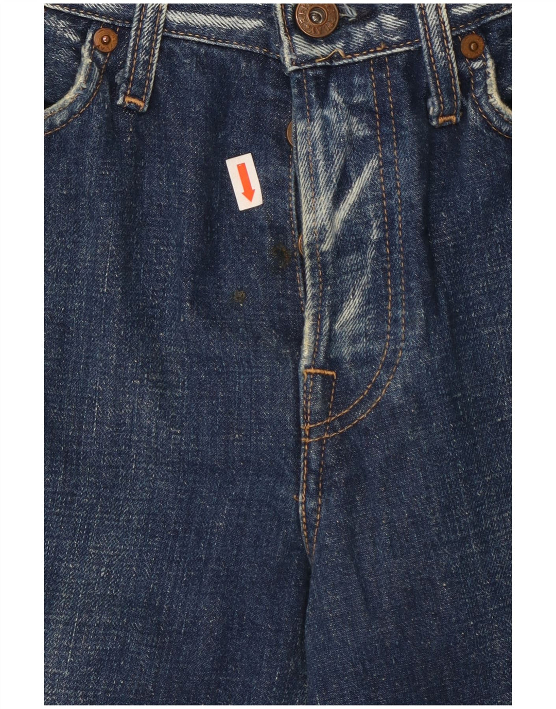 Replay Jeans reto feminino W29 L32 azul marinho algodão