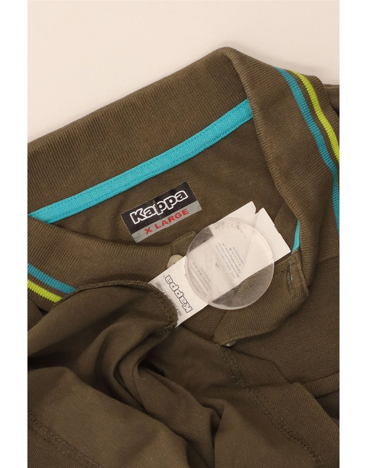 Camisa polo masculina Kappa XL algodão cáqui