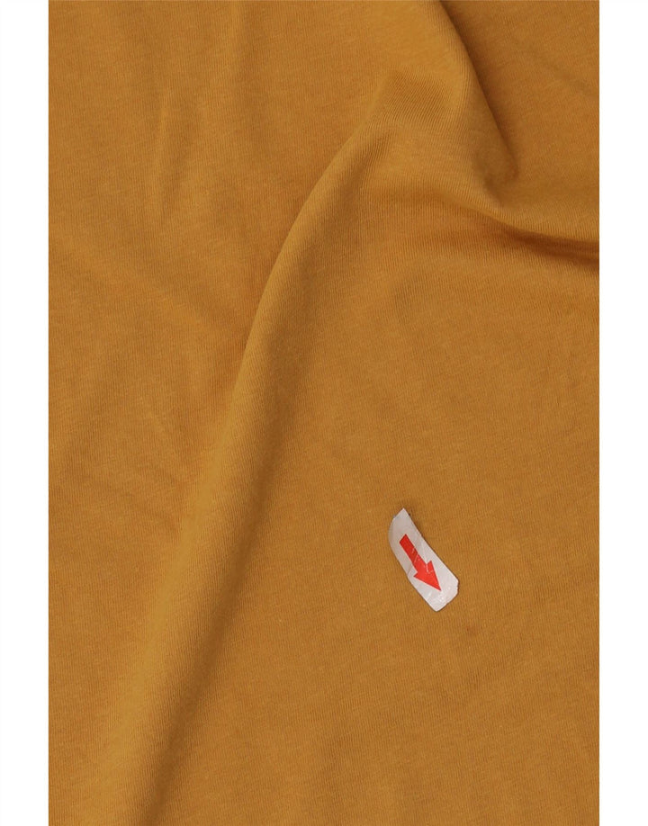 Camiseta gráfica masculina Jack & Jones Top médio algodão amarelo