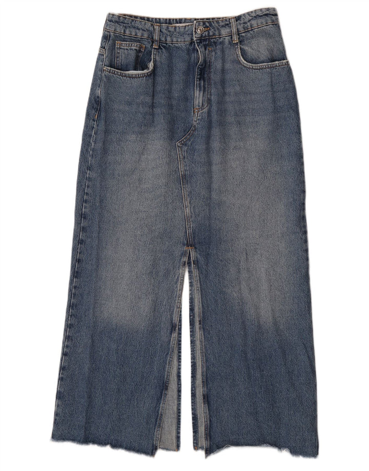 Saia jeans feminina Zara grande W30 azul