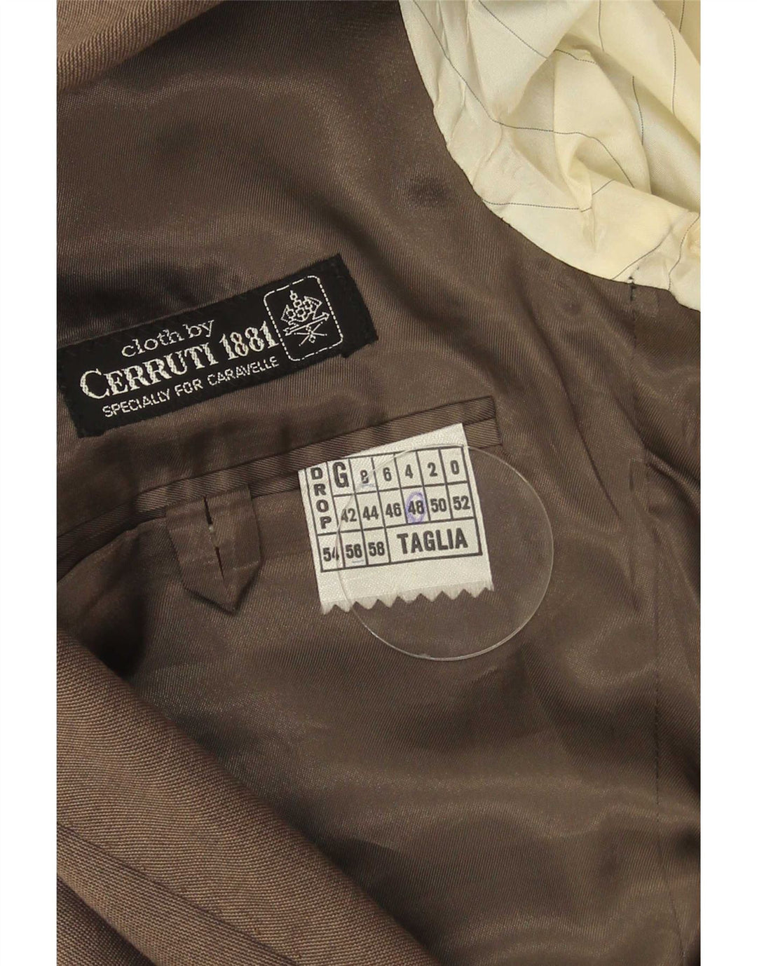 Jaqueta Blazer Masculina Cerruti 1881 com 2 Botões IT 48 Marrom Médio