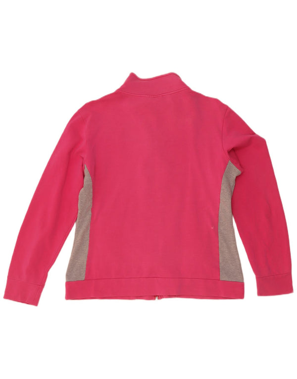 Jaqueta feminina Ellesse UK 18 XL rosa colorblock algodão