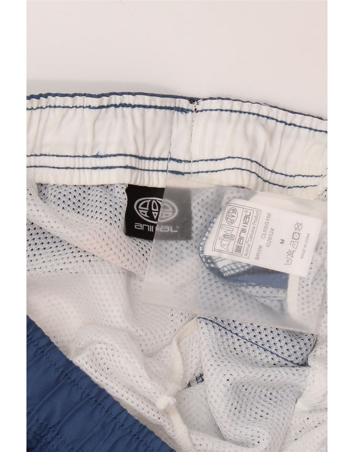 Shorts de natação masculino animal gráfico azul marinho médio Colourblock poliéster