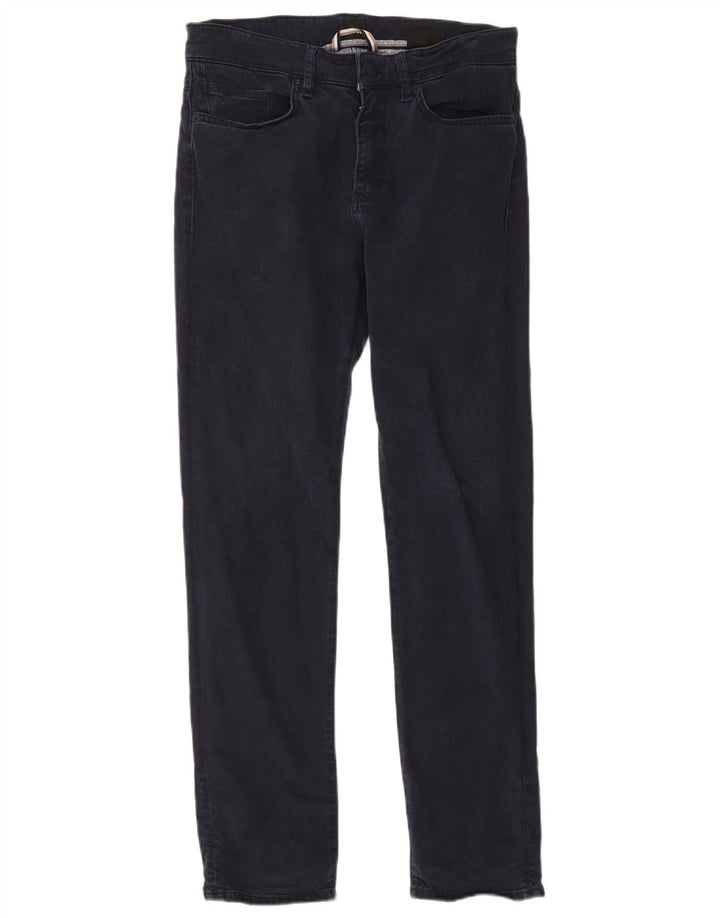 Hugo Boss Masculino Slim Jeans W31 L32 Azul Marinho Lyocell