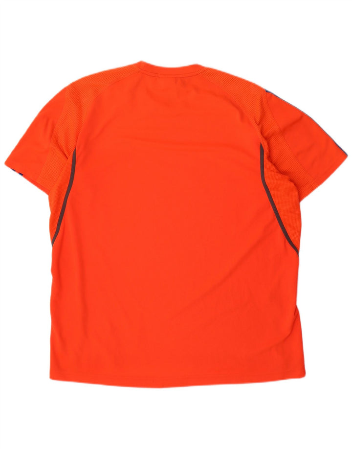 Camiseta masculina ADIDAS grande laranja poliéster
