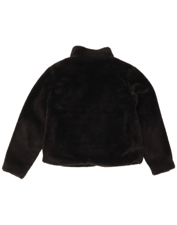 Jaqueta de lã oversized feminina FILA UK 10 poliéster preto pequeno